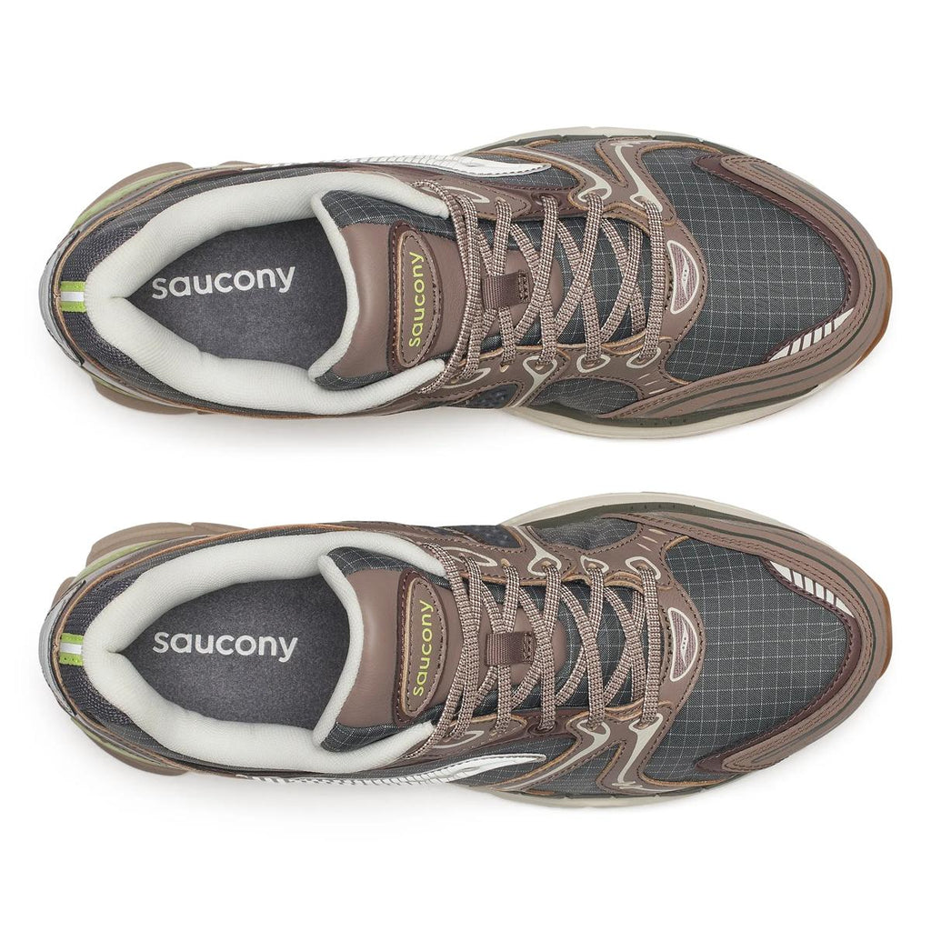 Saucony ProGrid Triumph 4 — Marron / Vert fluo