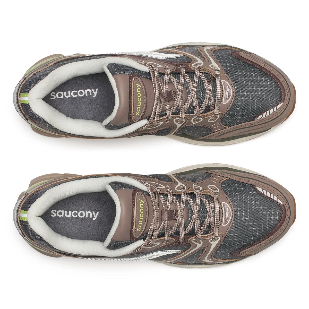 Saucony ProGrid Triumph 4 — Marron / Vert fluo
