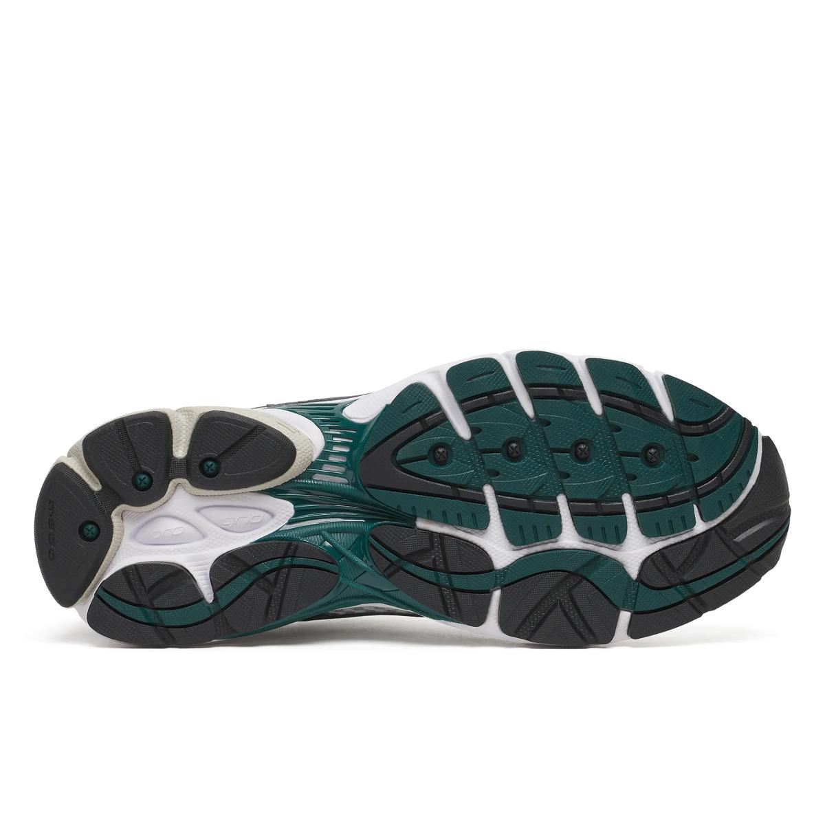 Saucony ProGrid Omni 9 — Blanc / Vert forêt