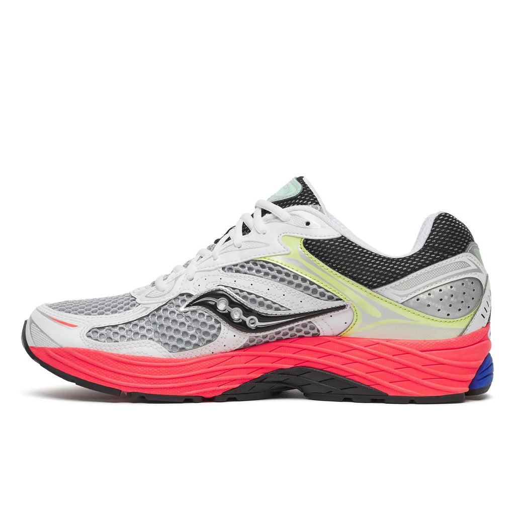 Saucony ProGrid Omni 9 — Argent / Rouge / Bleu