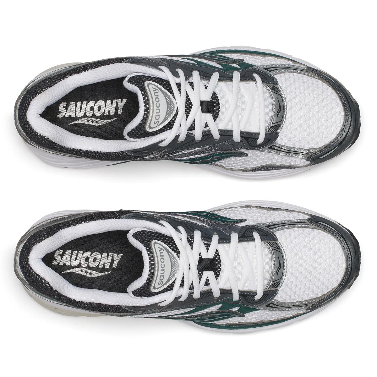 Saucony ProGrid Omni 9 — Blanc / Vert forêt
