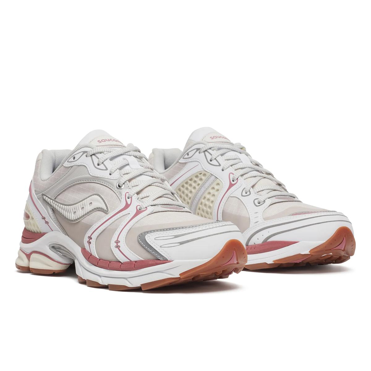 Saucony ProGrid Triumph 4 — Blanc / Rouge