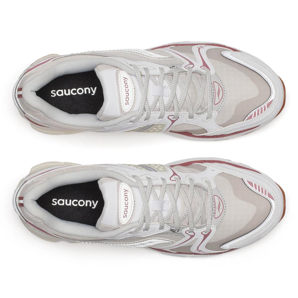 Saucony ProGrid Triumph 4 — Blanc / Rouge