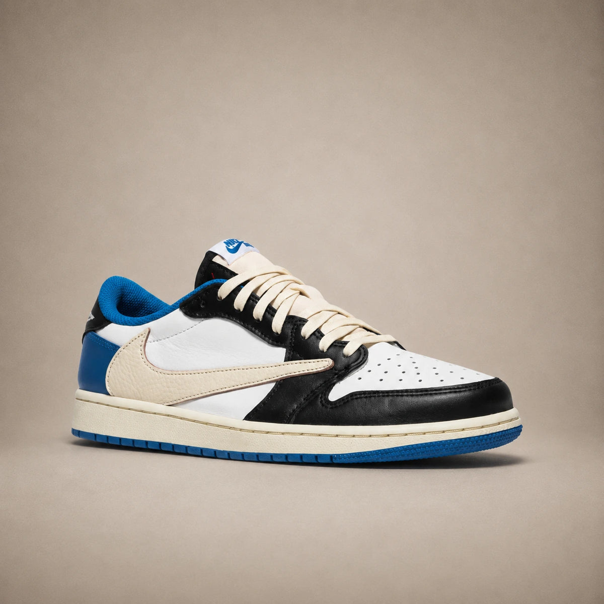 Nike Air Jordan 1 Low OG × Travis Scott — Fragment Military Blue