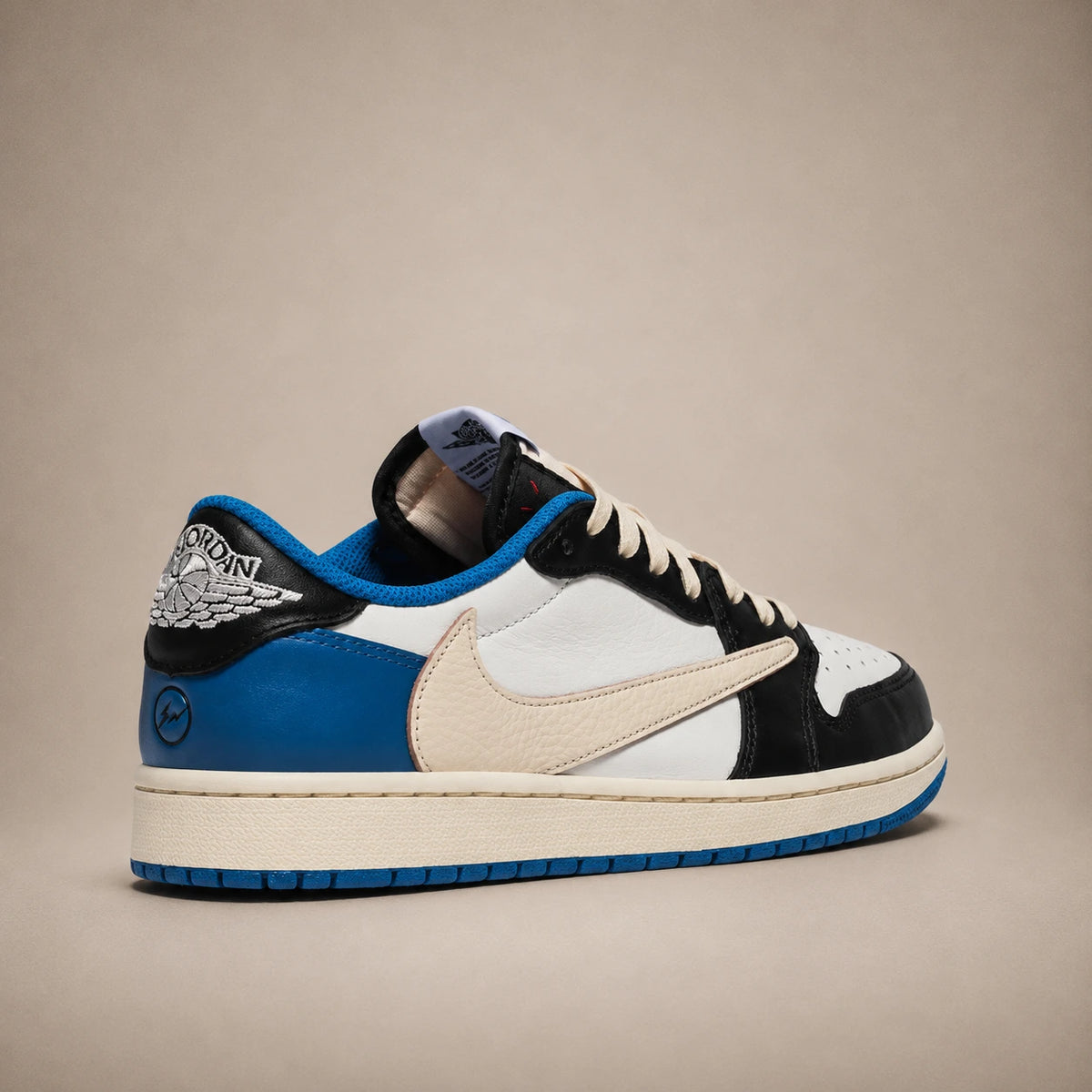 Nike Air Jordan 1 Low OG × Travis Scott — Fragment Military Blue