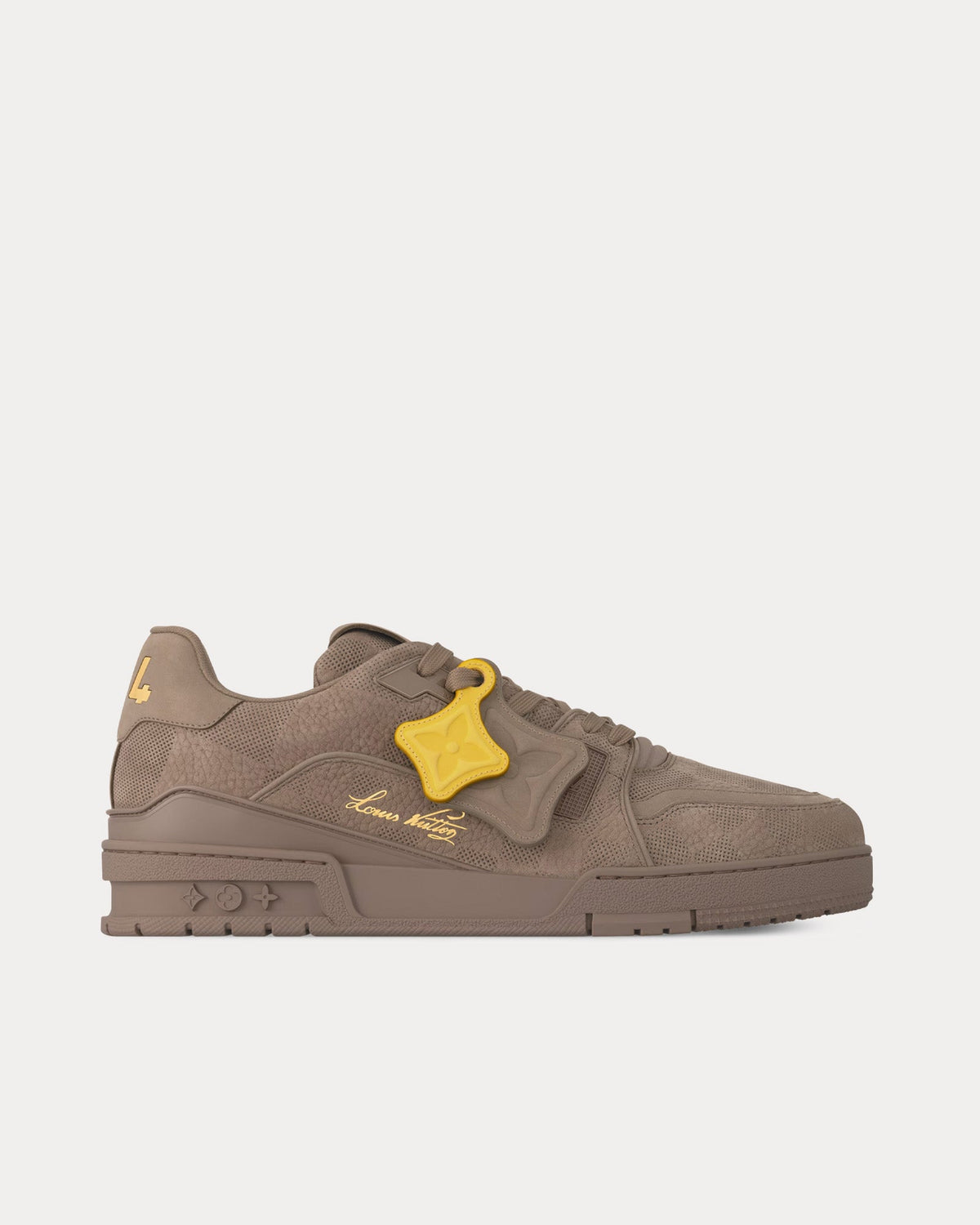 LV Trainer Taupe Damier