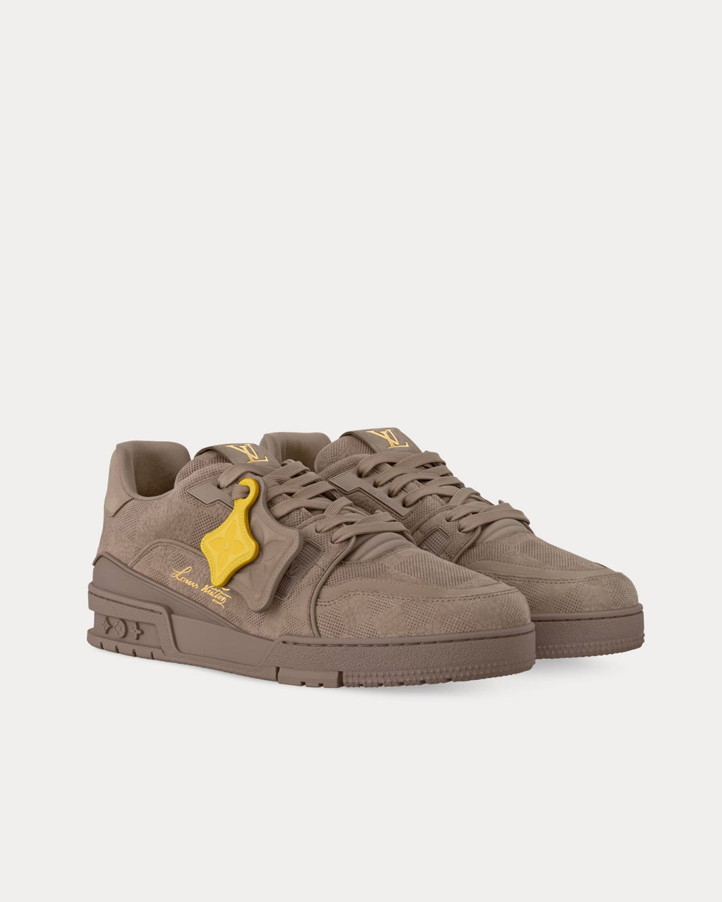 LV Trainer Taupe Damier