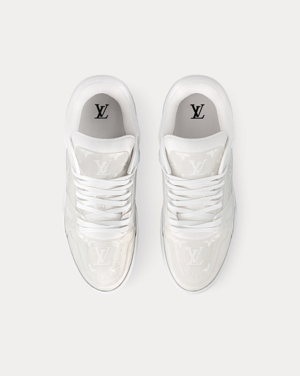 LV Trainer Blanc Monogram PVC