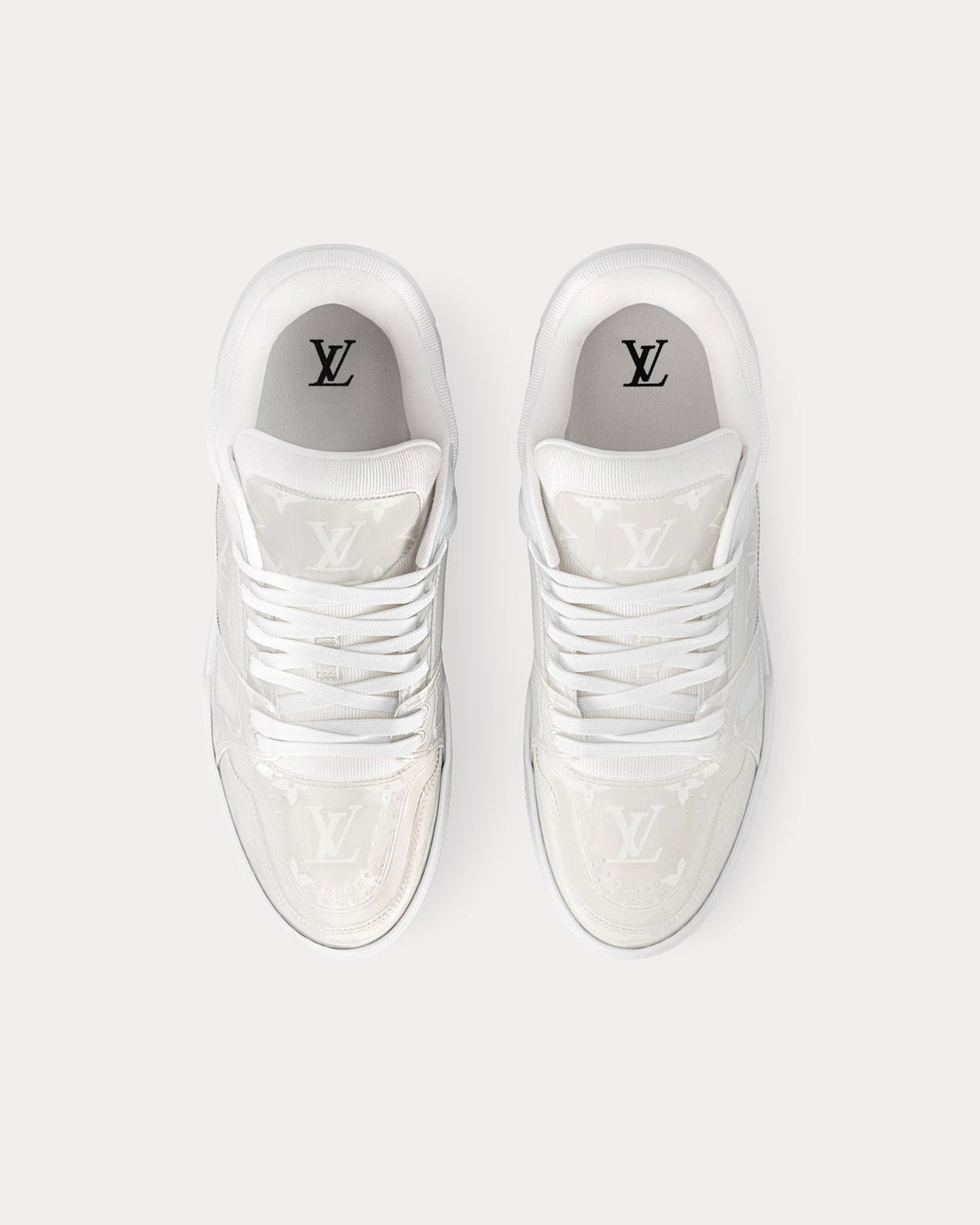 LV Trainer Blanc Monogram PVC
