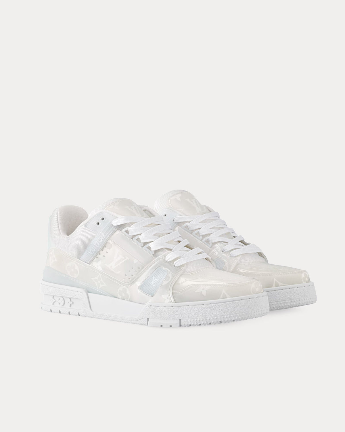 LV Trainer Blanc Monogram PVC
