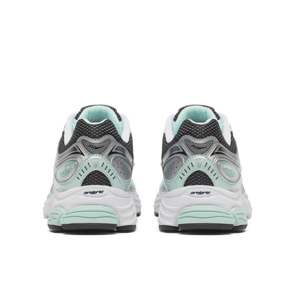 Saucony ProGrid Omni 9 — Blanc / Menthe — vue arrière