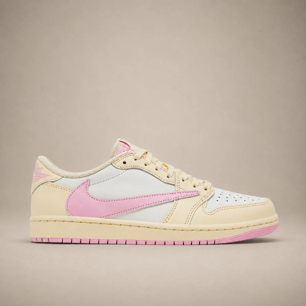 Nike Air Jordan 1 Low OG × Travis Scott — Sail / Shy Pink