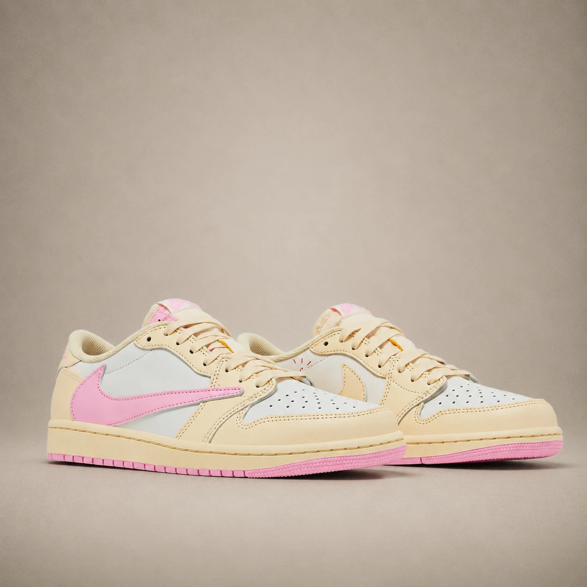 Nike Air Jordan 1 Low OG × Travis Scott — Sail / Shy Pink